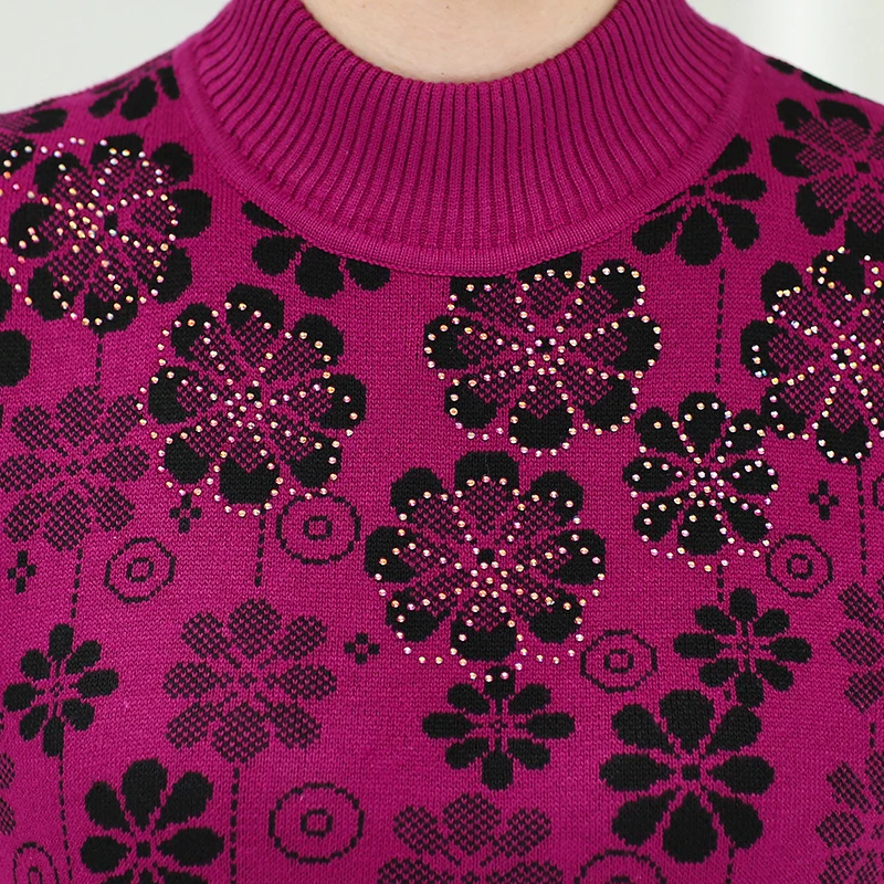 Женский свободный свитер среднего размера плюс 4XL повседневный трикотажный с