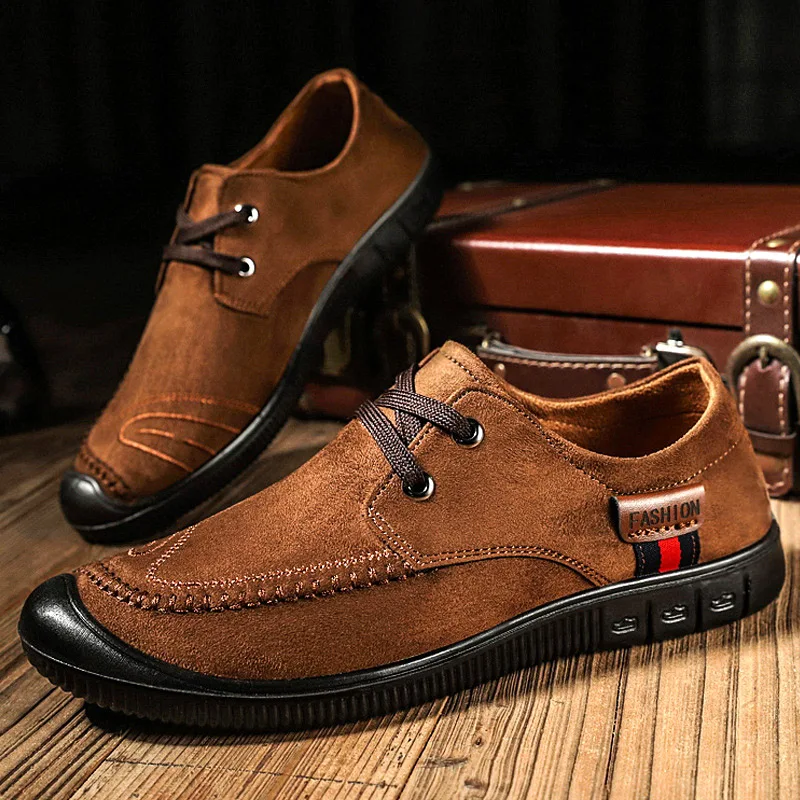 Новинка 2019 года мужская повседневная обувь лоферы Мужская Качественная кожаная