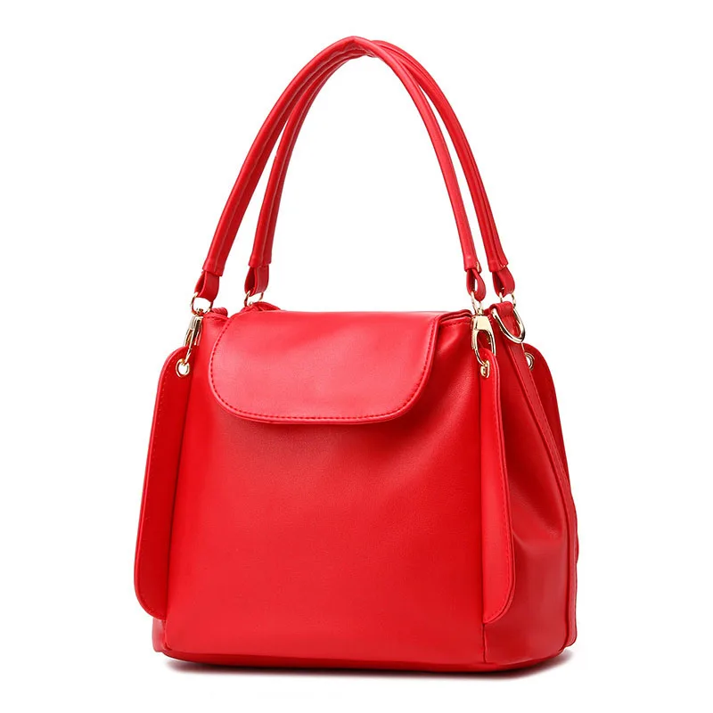 2017 Женская Мода Сумочка Кожа PU Tote Сумка Ведро Дамы Кошелек Повседневная Емкость