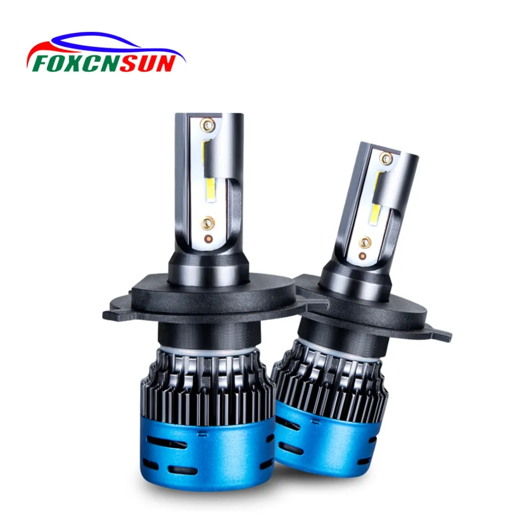 FOXCNSUN светодиодный ампулы фару moto H7 H4 лампы фар автомобиля 12V 24V H11 HB3 HB4 9005 9006 40 Вт