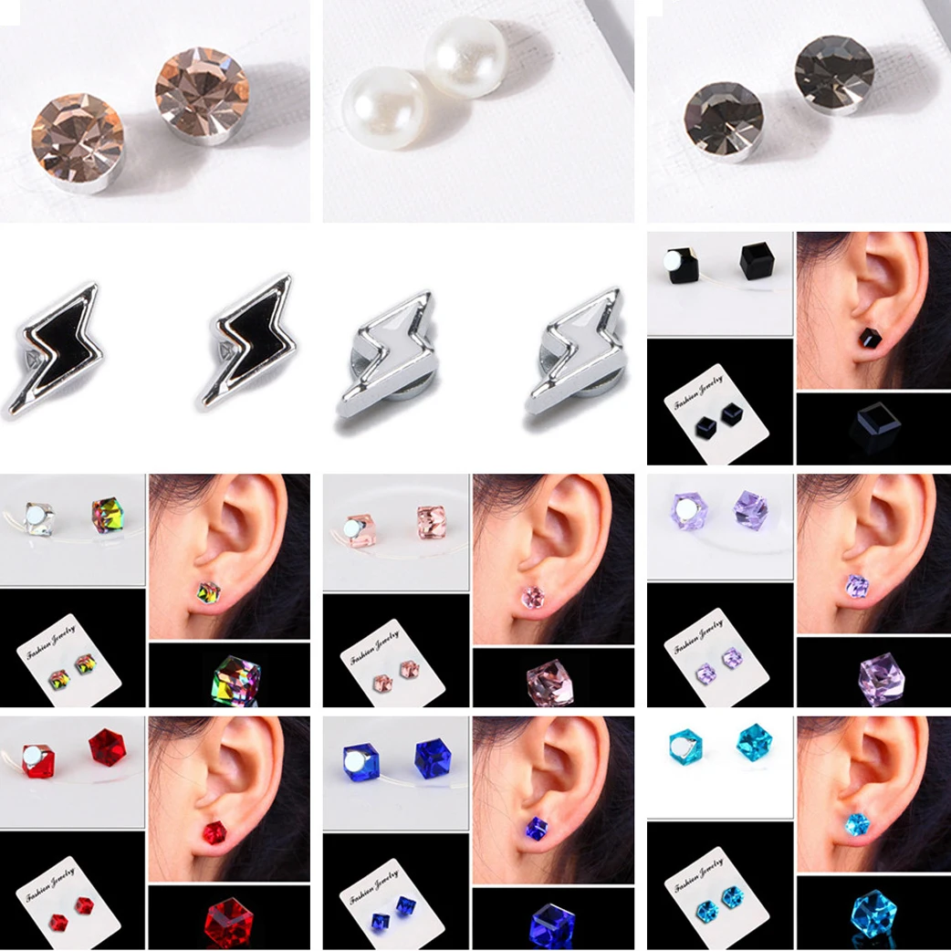 

1 Pair 2PCS Magnetic Healthy Stud Earring For Women Weight Loss Therapy Earrings