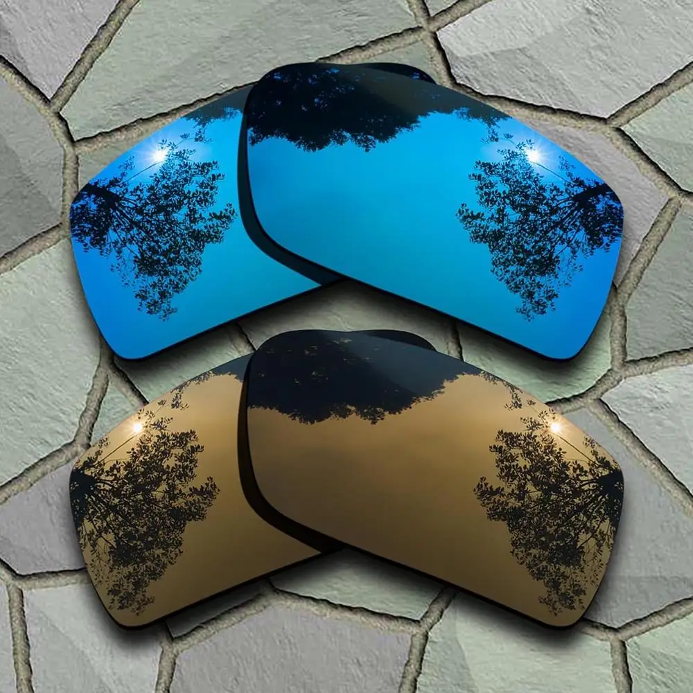 Blue-Bronze Copper Солнцезащитные очки поляризованные Сменные линзы для солнцезащитных очков - Цвет линз: Blue-Bronze Copper