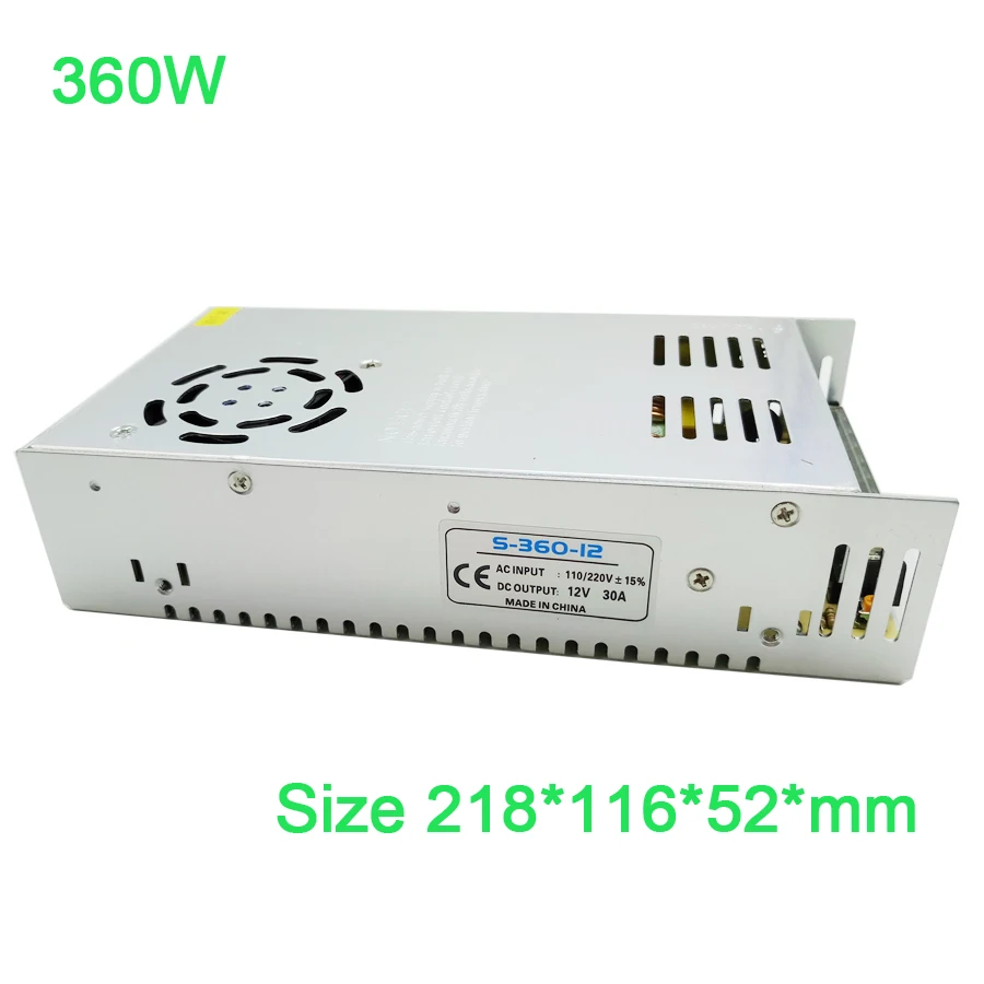 Адаптер питания для светодиодных лент SMD5050 RGB 30 А С AC110 240V на 12 в пост. Тока|led power|led