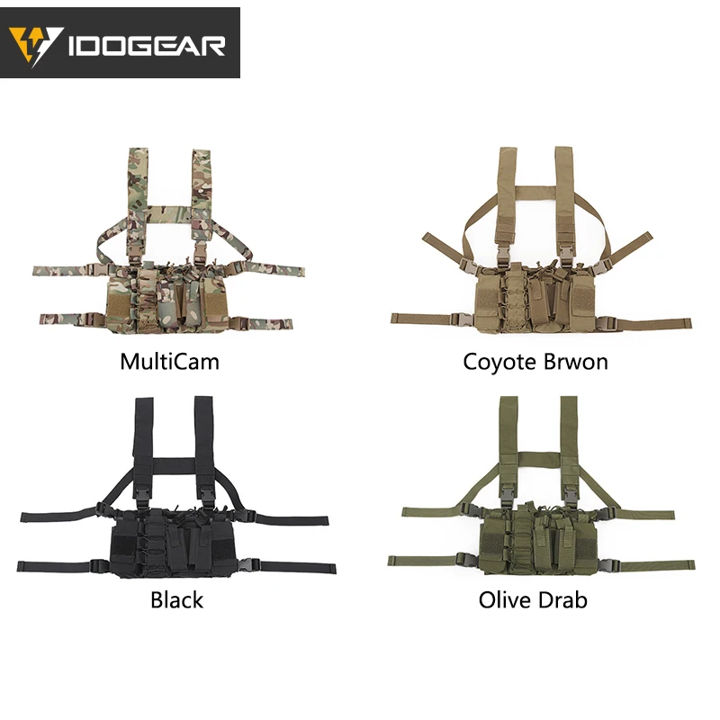 IDOGEAR тактическая Грудь Rig D3CR пластина Перевозчик жилет Cordura страйкбол военная