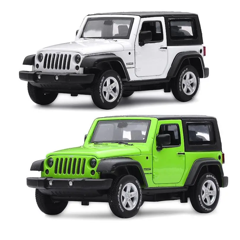 1:32 звук и свет Wrangler SUV Коллекция Модель автомобиля сплав тянуть назад автомобиль