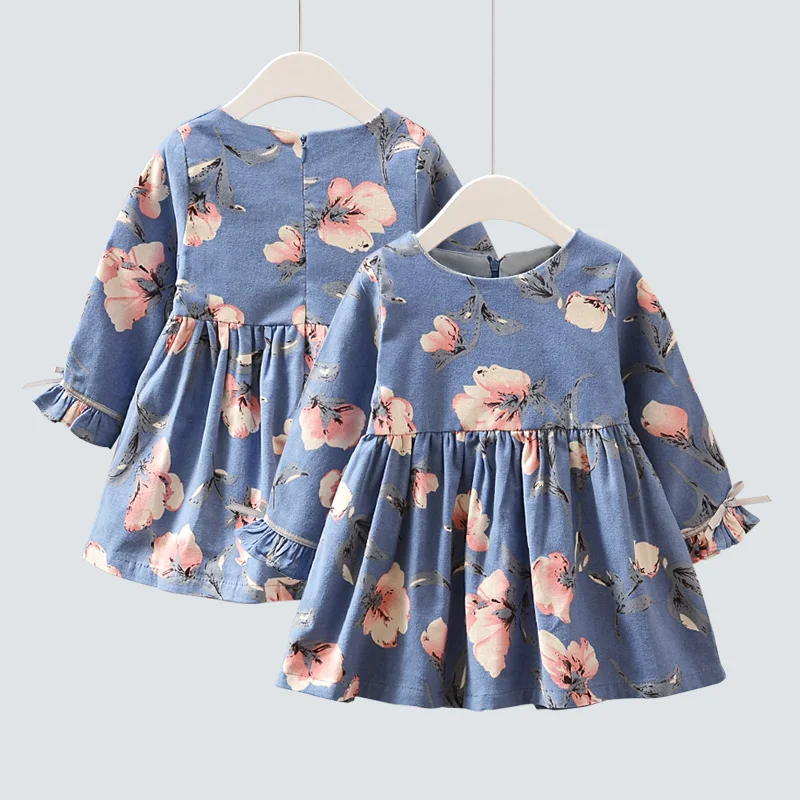 

Autumn Winter Girl Dress Fashion Kids Dresses Children Dress Cute Baby Clothes Birthday Princess Dress For Wedding Party