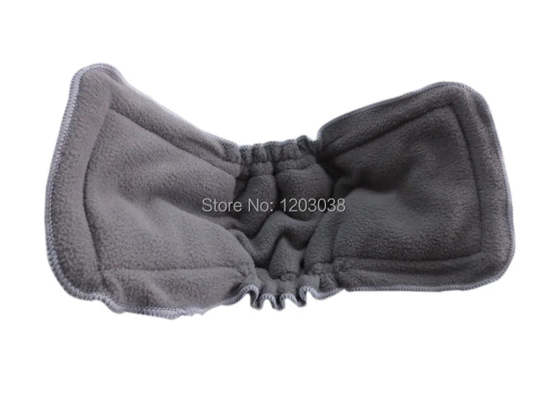 Free Shipping 350 pcs Bamboo Charcoal inserts with gussets 3+2 Baby Cloth Diaper pads Nappy Inserts