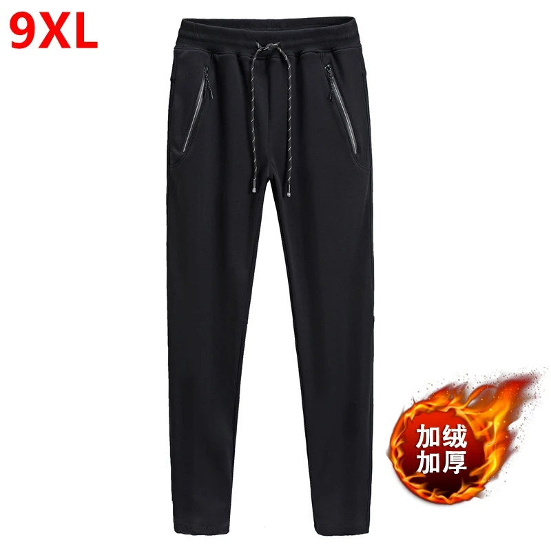 Черные спортивные штаны большого размера плюс для весны и осени мужские