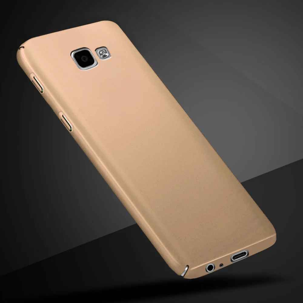Gold Жесткий PC чехол для samsung Galaxy A5 A520 SM-A520F 5," Полная защита матовый пластиковый чехол s чехол для samsung A5 A520 - Цвет: Gold