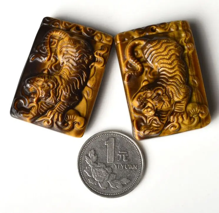 Подвеска с камнем тигровый глаз для китайского ветра подвеска тигром удача