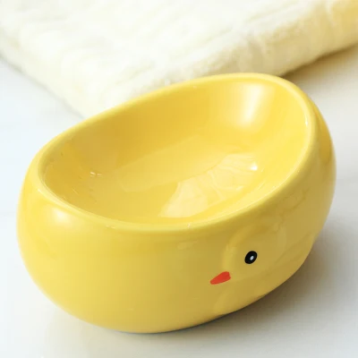 Soap dish 1 шт Керамическая Бутылка для мыла для рук мультяшная Милая желтая утка гель для душа бутылка для шампуня креативная коробка для хранения мыла мыльница mx4091546 - Цвет: Soap dish