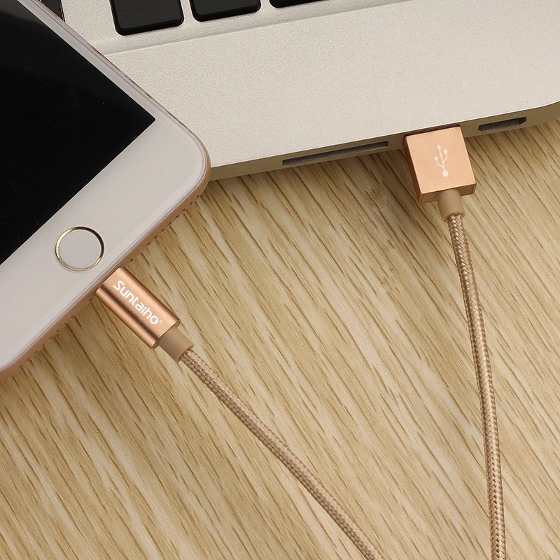 2 шт. usb кабель Suntaiho для iPhone быстрой зарядки и передачи данных XS Max XR X 8 7 6 6S 5 5S
