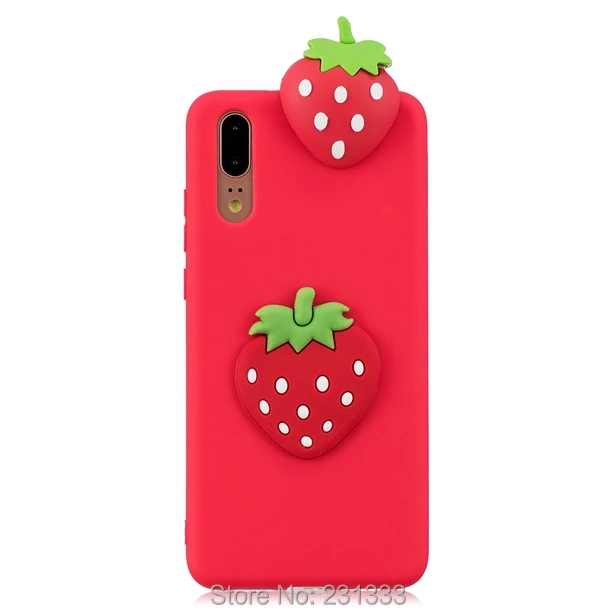 Мягкий ТПУ чехол C ku 3D с мультяшным фламинго для Huawei P20 LITE PRO милый изображением