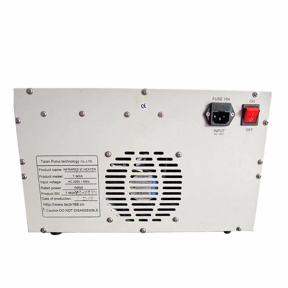 PUHUI T 962A инфракрасный IC НАГРЕВАТЕЛЬ духовка для заправки BGA SMD SMT
