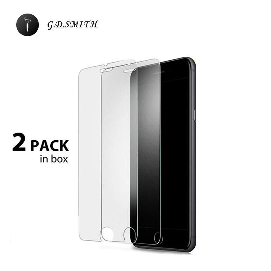 G. D. SMITH оригинальный 2 шт протектор экрана из закаленного стекла для iPhone 7 8 Plus