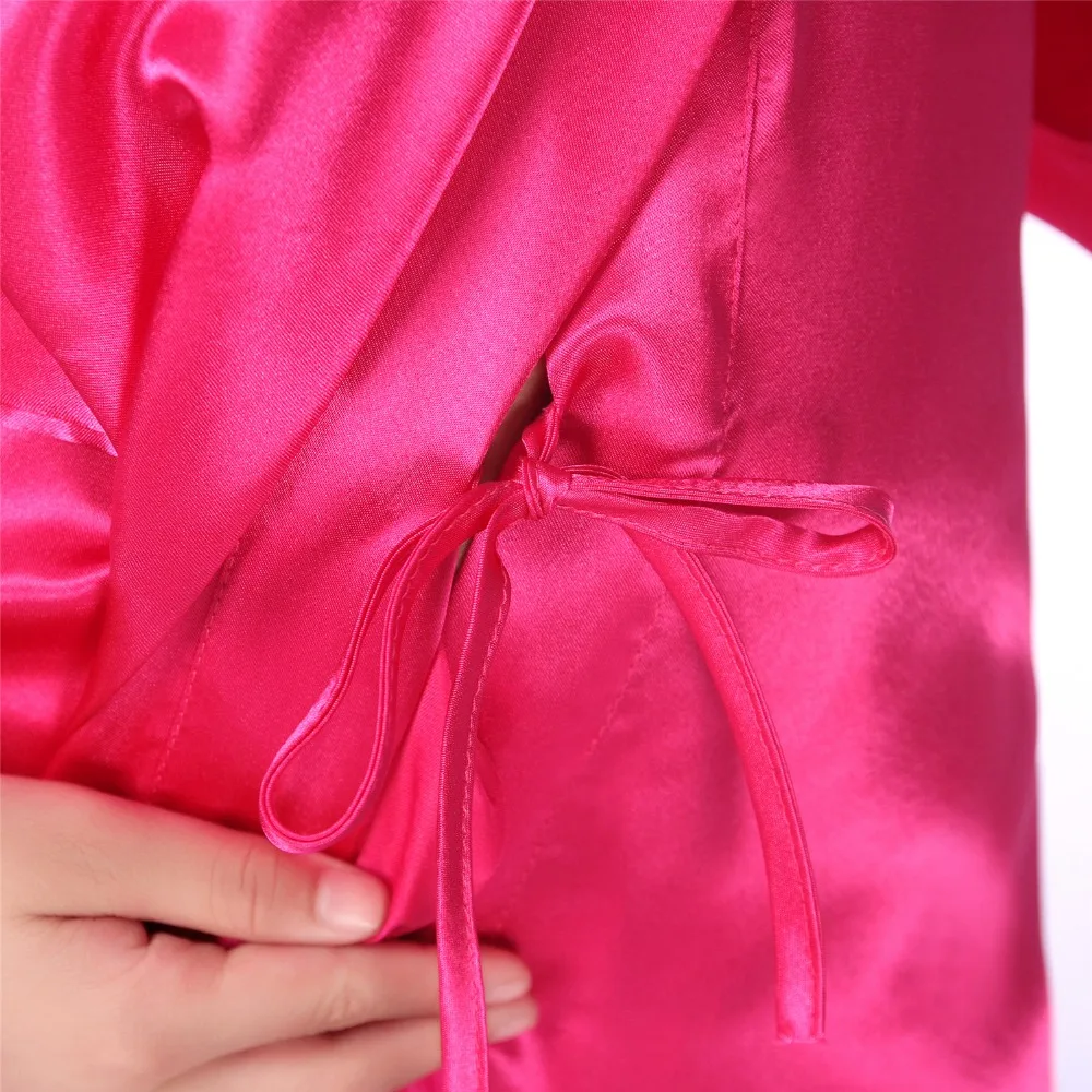 Детские для девочек в цветочек Свадебные пятно халаты Ночная рубашка с монограммой шелк детский халат для подружки невесты Халаты кимоно