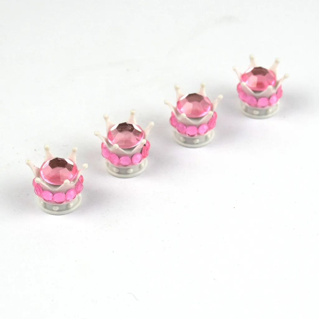 4 шт. разноцветные автомобильные Стразы с алмазным рисунком модные колпачки для