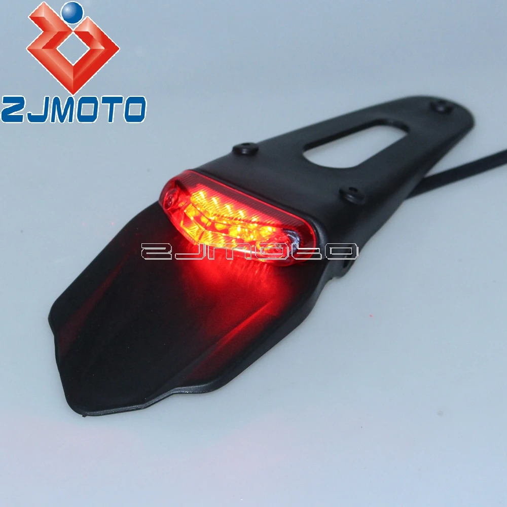 Dirt Bike LED Tailight Универсальный внедорожный мотоцикл Задняя Тормозная Пластина мини
