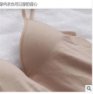 

Hot Sale Women Modal Adjustable Strap Built Long Camisole Tank Top Cami