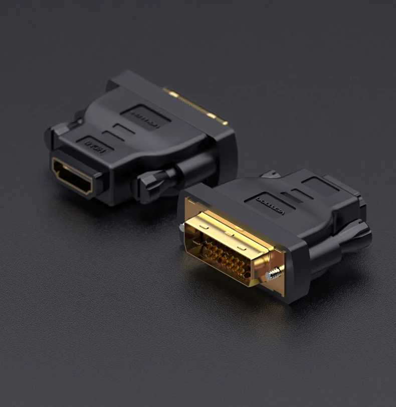 Vention DVI HDMI адаптер DVI в HDMI конвертер 24+ 1 мужчин и женщин 1080P HD ТВ разъем для ПК PS3 проектор ТВ коробка BLUE-RAY
