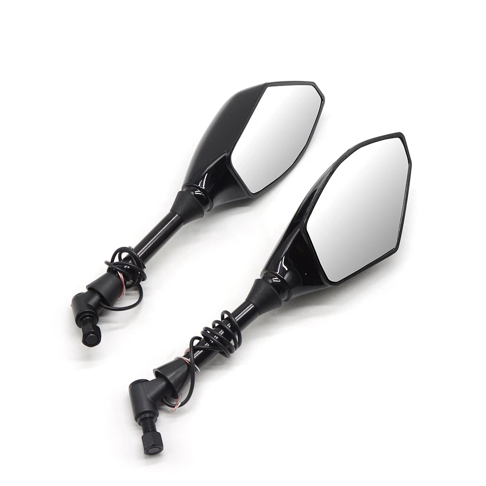 Мотоцикл заднего вида зеркала боковое зеркало с светодиодный указатель поворота