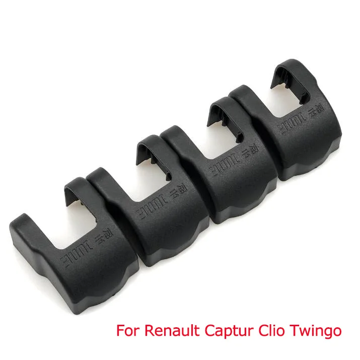 Code106 black 4pcs Автомобиль Стайлинг Аксессуары контрольный рычаг двери замок Защитная крышка для Renault Captur Koleos Kadjar Megane Talisman Clio Twingo Kwid - Цвет: Code106 black 4pcs