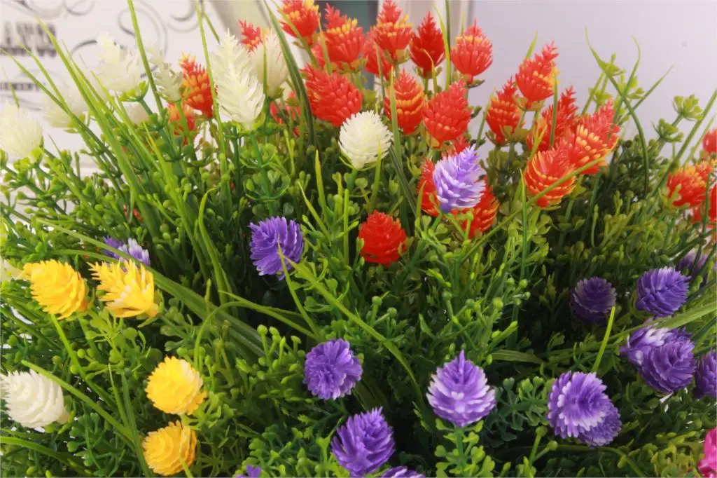 Яркие искусственные растения в деревенском стиле, Искусственные звезды, цветы, настольные украшения, цветы, короткий букет, вечерние украшения для дома