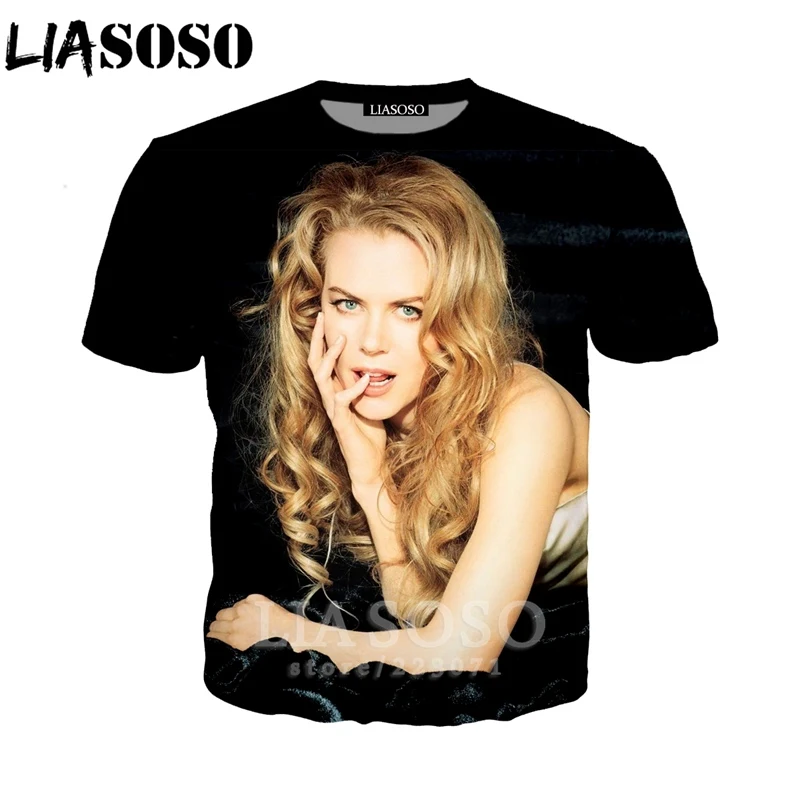 LIASOSO летняя новая модная мужская и женская толстовка с 3D принтом знаменитостей