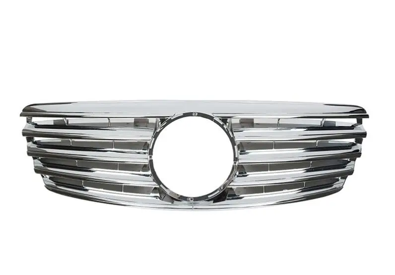 Для Mercedes-Benz E-class W210 2000-2002 с эмблемой CL стиль черный/плоский черный/все черный/серебристый/хром Передняя гоночная решетка