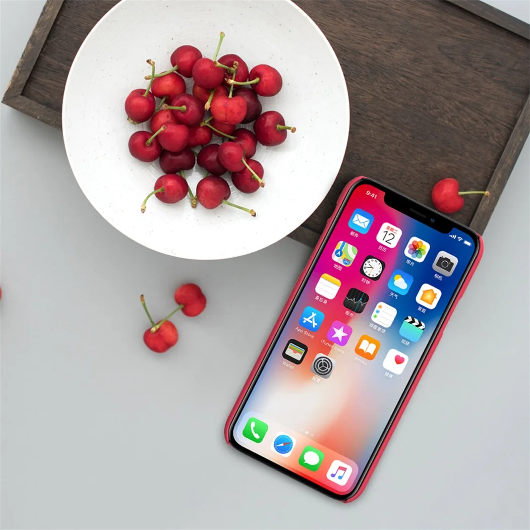 Для iPhone X XS кейс чехол для телефона Супер Матовый Щит Матовая жесткая задняя панель из поликарбоната Черный Защитный чехол для iPhone XS