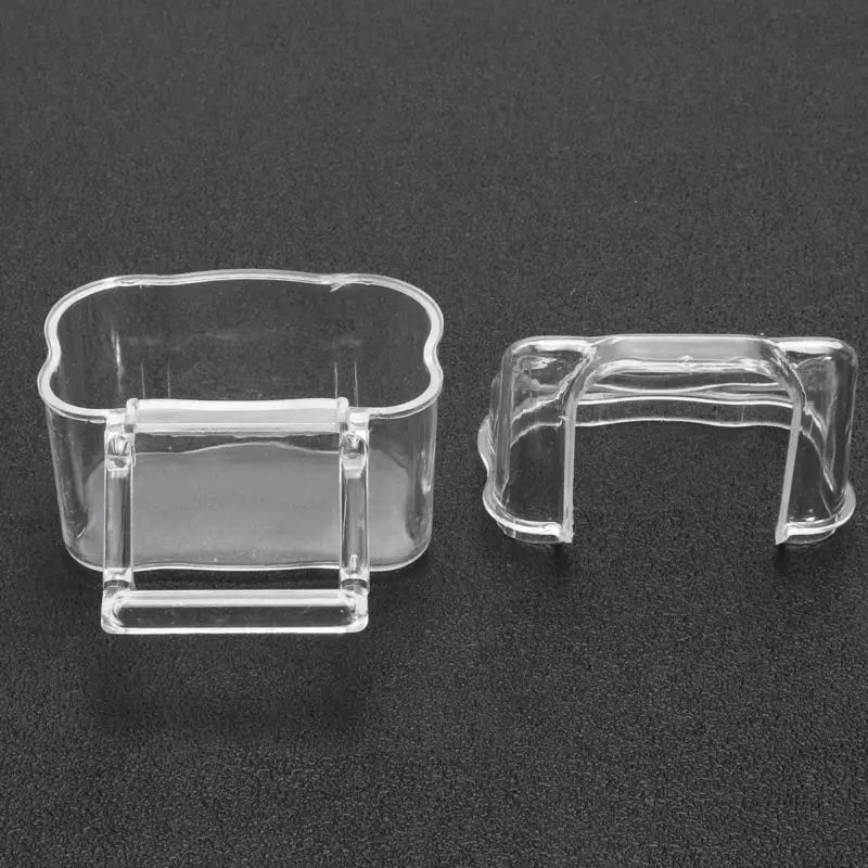 2 шт. пластиковые Канарские фишки кормушка для семян птиц прозрачная клетка