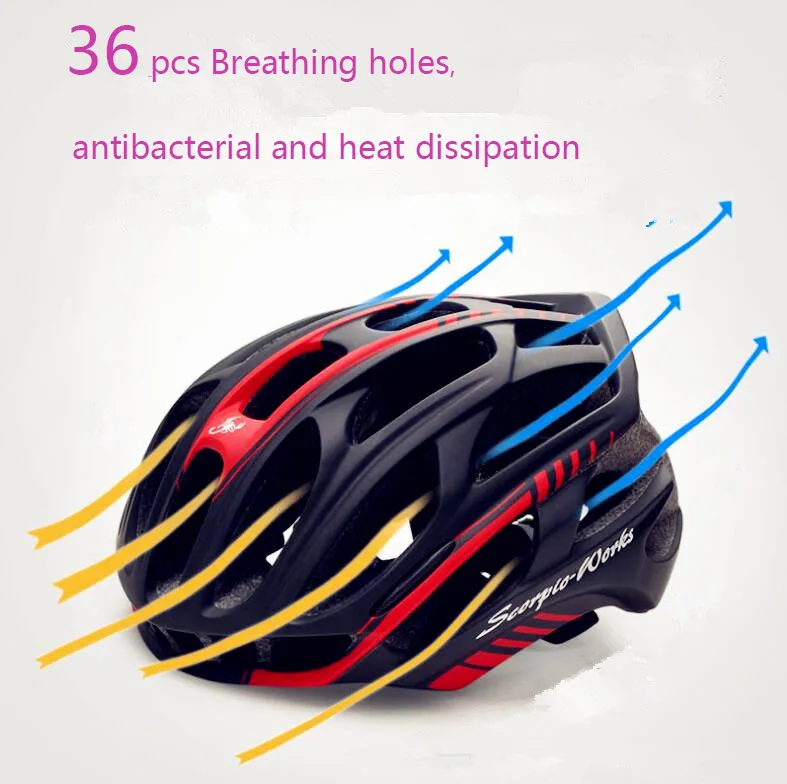 Bicycle Helmets Cover with LED Warning Tail Light Adjustable Ultralight Stable Mountain Bike Helmet Men Safety Protection Gear
