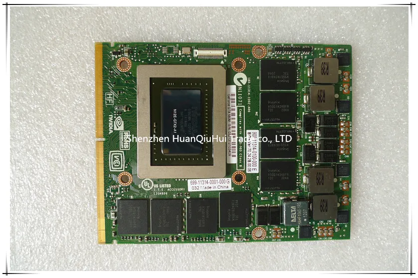 Оптовая продажа N12E-GTX2-A1 для M17X R3 M18X R1 GTX 580M GTX580 2 ГБ DDR5 MXM 3 0 видеокарта ноутбука 3MF8R |