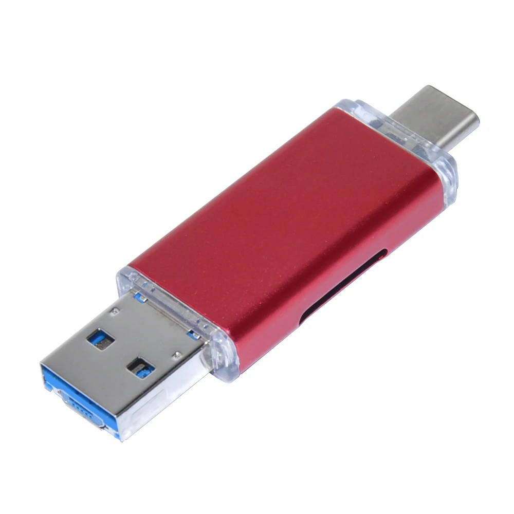 Deepfox портативный мини-дизайн 3 в 1 кардридер usb type C Micro USB 2,0 TF Micro SD OTG кардридер для телефона Android