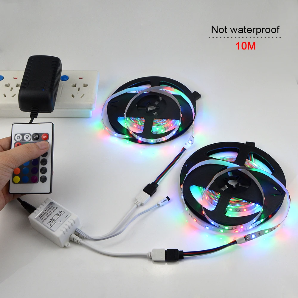 Полный набор RGB Светодиодная лента 2835 (3528) 5 м 10 Водонепроницаемая светодиодная 300