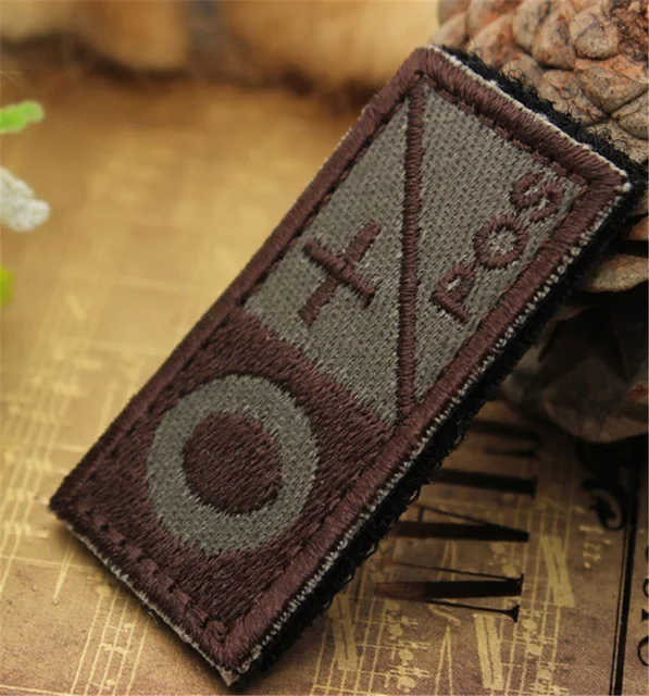 4 Крутая Мода Тип крови патч A+B+ AB+ O+ передний POS A-B-AB-O отрицательный NEG Тип крови патч группа тактический военный значок - Цвет: 4