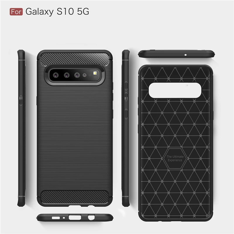 Wolfrule чехол для Samsung Galaxy S10 Модный из углеродного волокна силиконовый S10|Бамперы| |