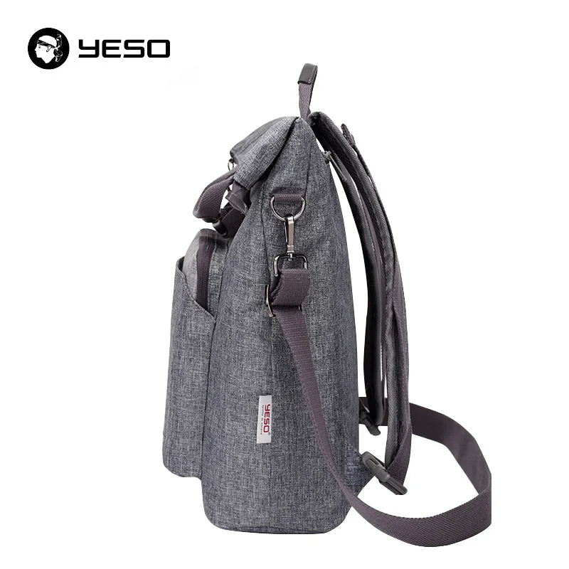 YESO New Desgin School Backpack for Teenagers Grey Polyester Casual Bags For Women Men Travel Fashion Unisex Preppy Bag | Багаж и сумки