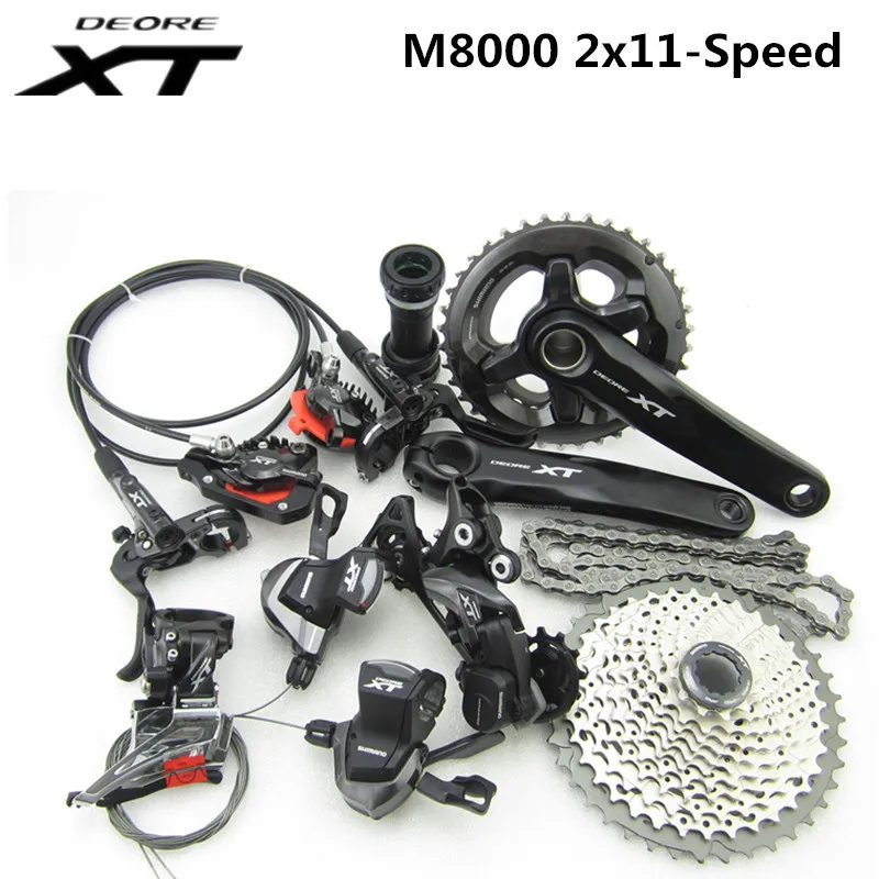 DEORE XT M8000 2x11 22S скорость 38/28T 36/26T 170 мм 11-42T MTB горный велосипед набор групп | Спорт и