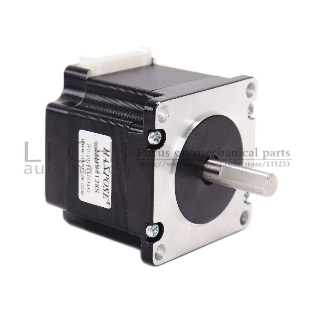 Шаговый двигатель NEMA 23 51 мм(2.8A, 4-проводной 101N. См) 23HS5128 NEMA23 черный мотор для робота и лазера CNC Измельчить Пена плазменной резки
