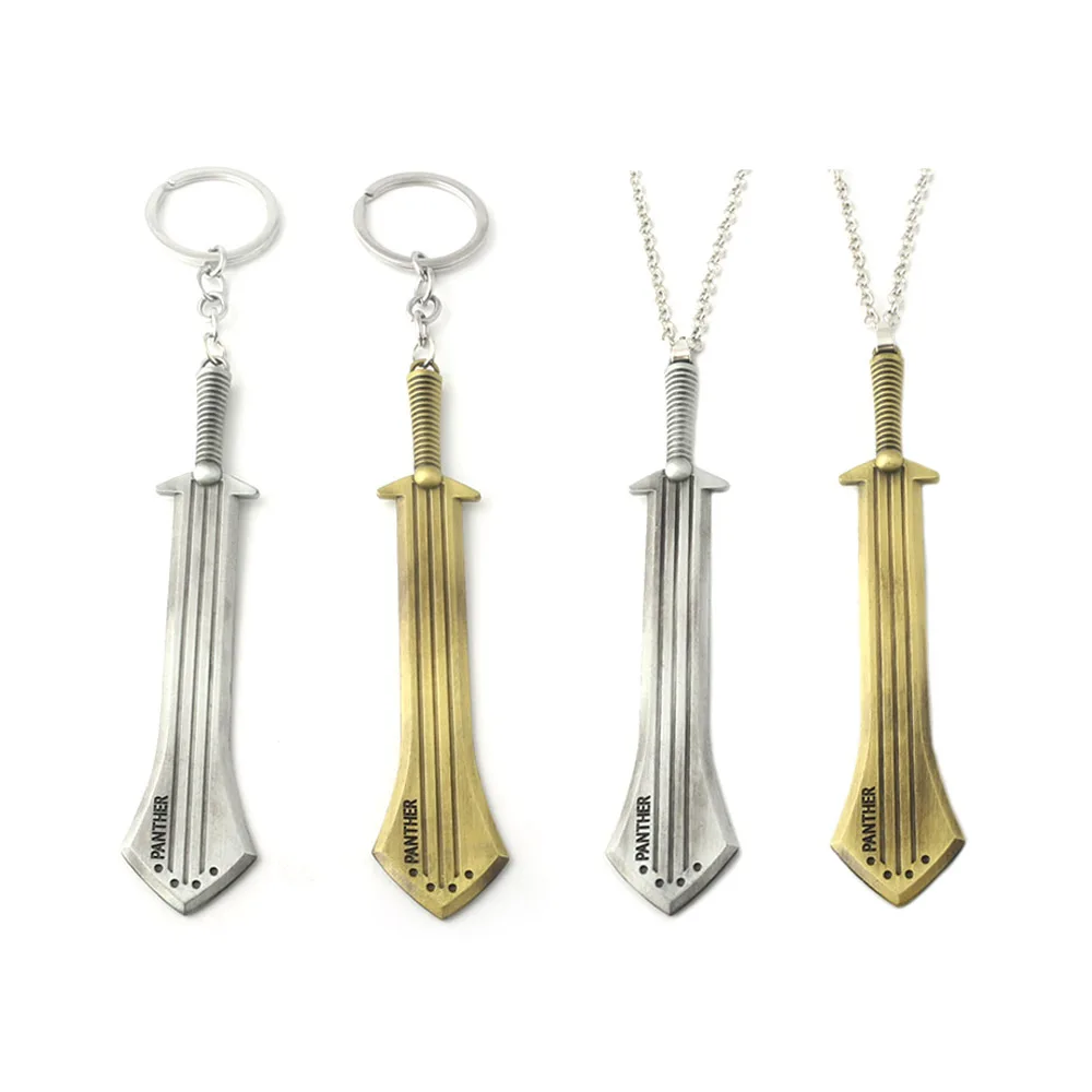 Фильм черная маска Пантеры брелки Мстители: InfinityWar супергерой оружие меч сплав