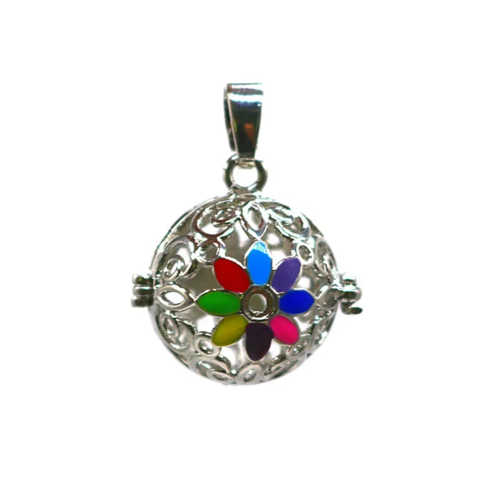 

Copper plating can open hollow necklace pendant small pendant