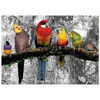 mosaic full embroidery parrot animals 5d diy diamond painting birds rhinestone embroidery squareround drill wall decor jx256