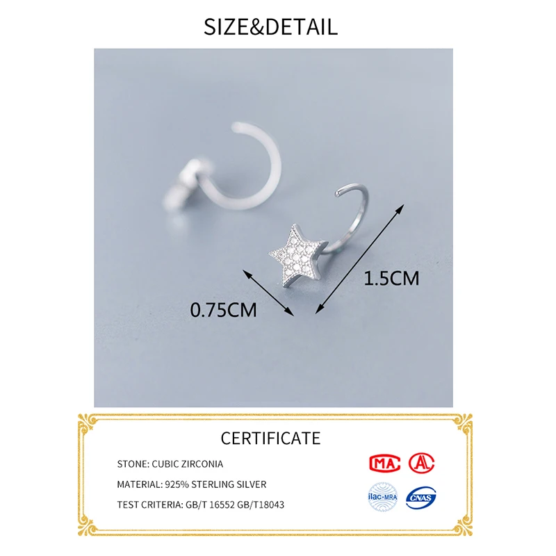 Женские серьги кольца с цирконием PONYKISS модные вечерние аксессуары из 100%