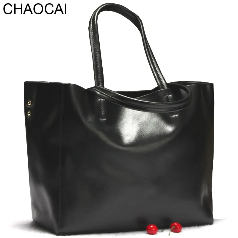 Модная женская сумка через плечо из натуральной кожи большие тоуты Женский