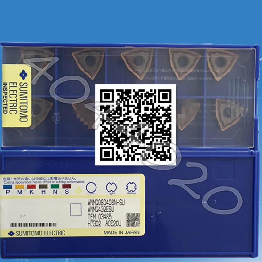 

WNMG080408N-SU AC520U 10 шт./кор. Sumitomo, новое оригинальное Карбидное лезвие