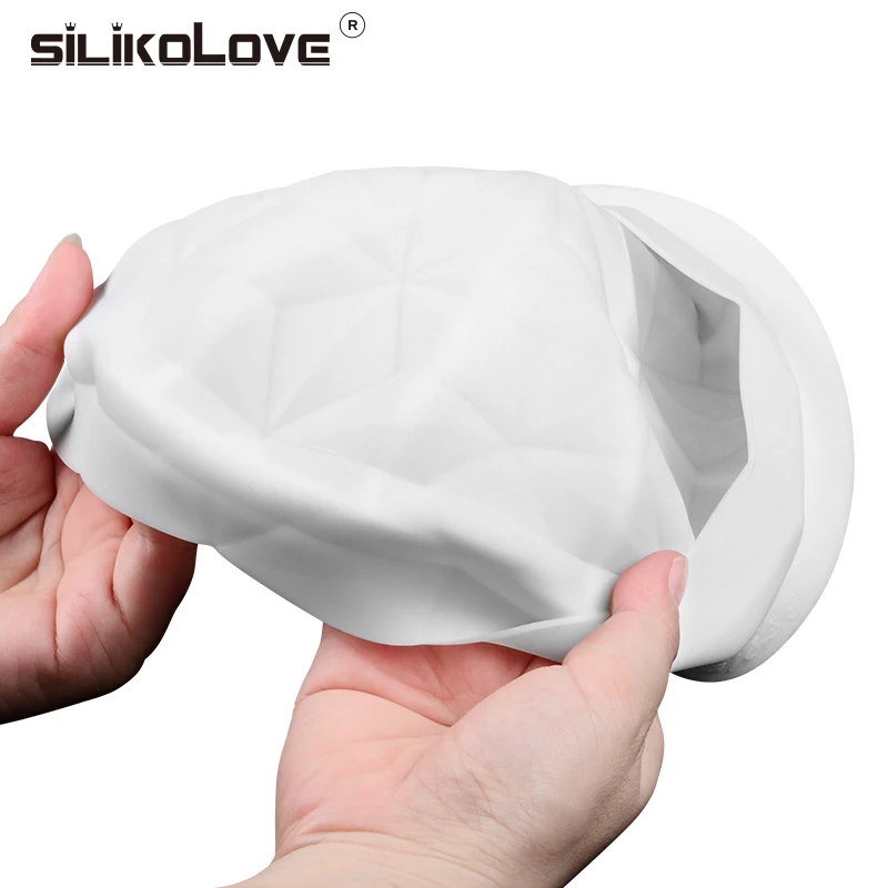 Новинка, 3D силиконовая форма для торта, Алмазный мусс, десертные силиконовые формы, шифоновые формы для выпечки