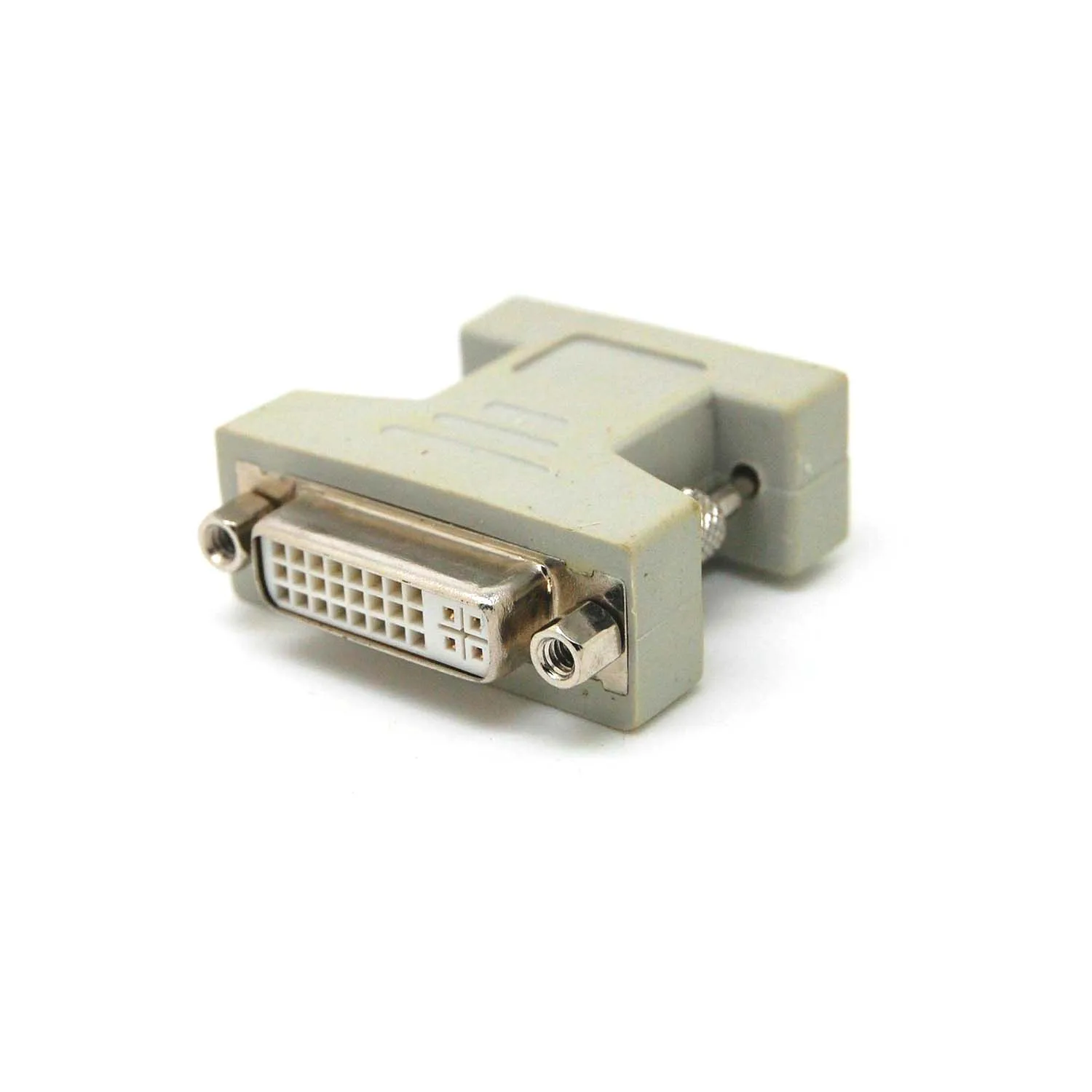 Бесплатная доставка DVI i 24 + 5 гнездовой к VGA 15pin Мужской адаптер конвертер двойной