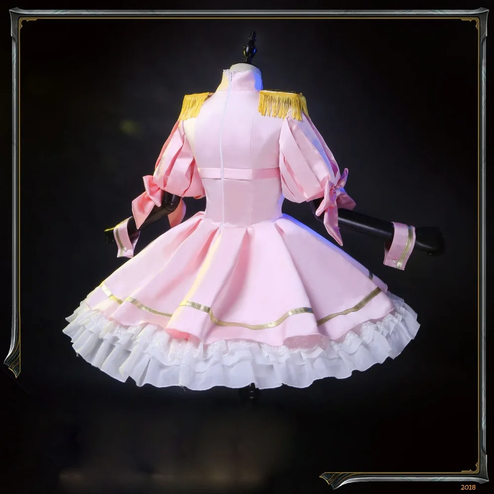 Аниме! Как Miss Beelzebub LIKE it Beelzebub, косплей костюм, милое платье горничной в стиле Лолиты, женская розовая униформа, костюм на Хэллоуин, Рождество, вечерние костюмы