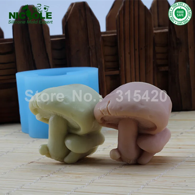 Силиконовые формы для мыла Nicole новые 3D овощей и грибов ручной работы силиконовые